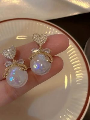 Trending Heart Bow Earrings