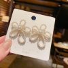 Korean Pearls Flower Earrings