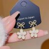 Bow & Flower Earrings