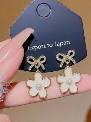 Bow & Flower Earrings