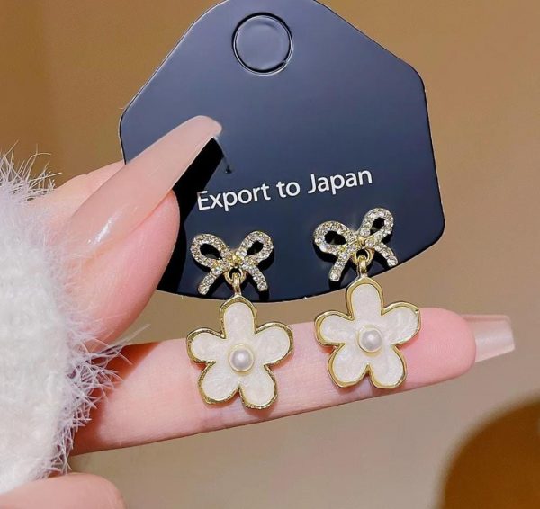 Bow & Flower Earrings