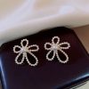 Korean Pearls Flower Earrings