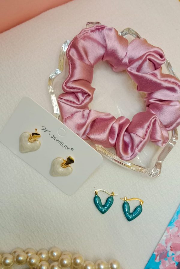 3 Set of Combo 2 Earrings & Scrunchies