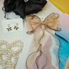 Combo of 3 set bow earrings , scrunchies & bow