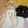 Combo of 3 set bow earrings , scrunchies & bow