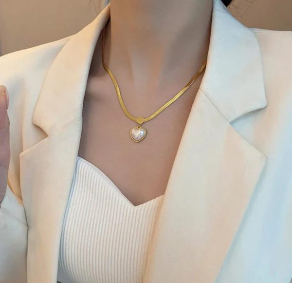 WhatsApp Image 2025-03-20 at 18.16.04 Pearl Heart Snake Chain Necklace