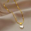 WhatsApp Image 2025-03-20 at 18.16.04(1) Pearl Heart Snake Chain Necklace