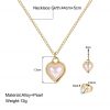 Pearl Heart Jewelry Combo Set