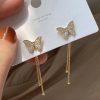 Butterfly Studs + Long Earrings