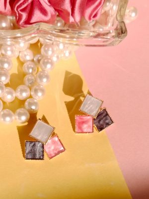 Multi colour Stud Earring