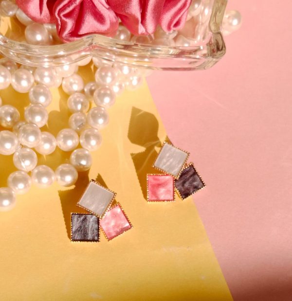 Multi colour Stud Earring