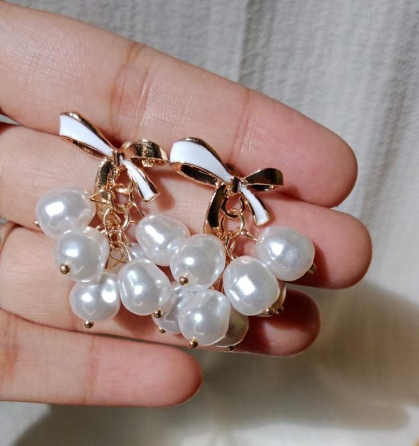 Bows Pearls Earring Stillness