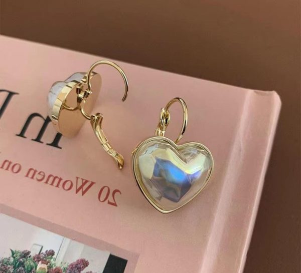 Heart Shape Pearl Earrings
