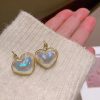 Heart Shape Pearl Earrings