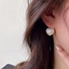 Heart Shape Pearl Earrings