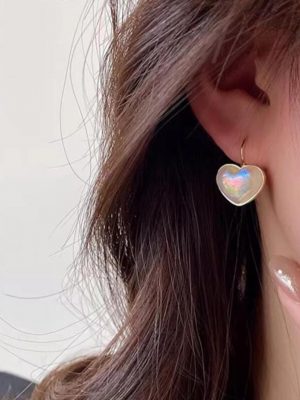 Heart Shape Pearl Earrings