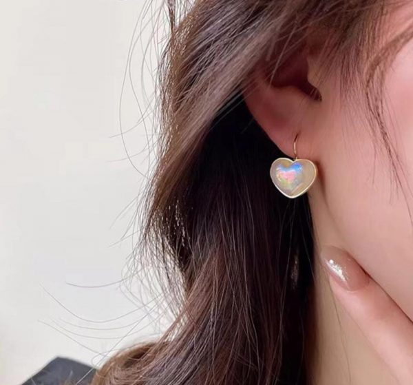 Heart Shape Pearl Earrings