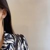 Bow Tassel Long Earrings